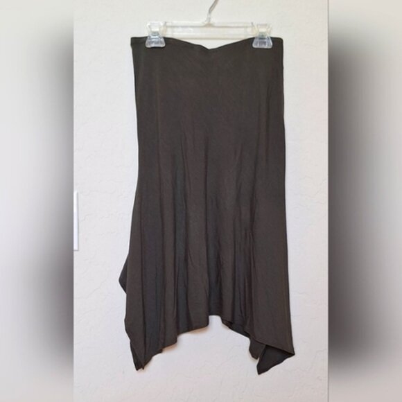 Y2K Jersey knit handkerchief midi skirt nomad boho hippie witchy fairy grunge - Picture 2 of 7